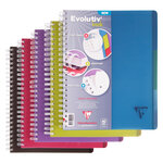 Cahier spirale linicolor evolutiv'book a4+ 22 5 x 29 7 cm - petits carreaux - 180 pages - clairefontaine
