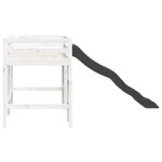 vidaXL Lit mezzanine d'enfants sans matelas 90x200 cm bois pin massif