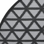 vidaXL Tapis d'extérieur noir Ø120 cm PP