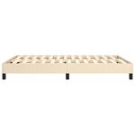 vidaXL Cadre de lit sans matelas crème 140x200 cm tissu