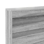 vidaXL Lit bibliothèque gris Sonoma 90x200 cm en bois d'ingénierie