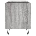 vidaXL Armoire à disques sonoma gris 121x38x48 cm bois d'ingénierie