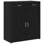 vidaXL Cabinet de rangement Chêne noir 80x42 5x93 5 cm Bois d'ingénierie