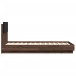 vidaXL Cadre de lit sans matelas chêne marron 75x190 cm