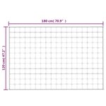 vidaXL Couverture lestée Crème clair 120x180 cm 5 kg Tissu