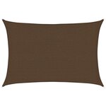 vidaXL Voile d'ombrage 160 g/m² Marron 2 5x3 5 m PEHD