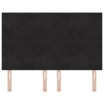 Tête de lit LED vidaXL Noire 80 cm en Velours
