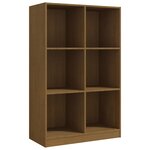 vidaXL Bibliothèque Marron miel 70x33x110 cm Bois de pin massif