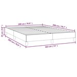 vidaXL Cadre de lit sans matelas bleu foncé 180x200 cm velours