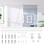 vidaXL Kit de quincaillerie de porte coulissante 200 cm Acier Blanc