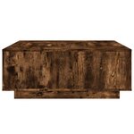vidaXL Table basse chêne fumé 100x100x40 cm bois d'ingénierie