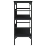 vidaXL Table console noir 100x32x75 cm bois d'ingénierie