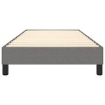 vidaXL Cadre de lit sans matelas gris foncé 100x200 cm tissu