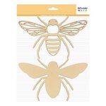 Silhouette Abeille Bois