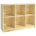 vidaXL Bibliothèque 104x33x76 cm bois de pin massif