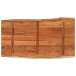vidaXL Dessus de table 120x60x2 5cm rectangulaire bois massif d'acacia