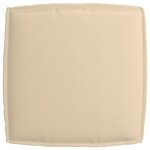 vidaXL Coussin de Palette pour Siège Beige 60x60x12 cm Tissu Oxford