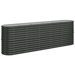 vidaXL Lit surélevé de jardin Acier enduit de poudre Anthracite