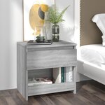 vidaXL Tables de chevet 2 Pièces Sonoma gris 40x30x39cm Bois d'ingénierie