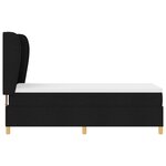Lit Box Spring vidaXL avec Matelas Noir 80x200 cm en Tissu