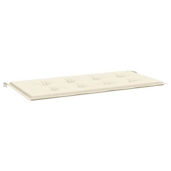 vidaXL Coussin de banc de jardin crème 100x50x4 cm tissu oxford