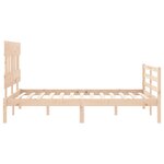 vidaXL Cadre de lit sans matelas bois massif