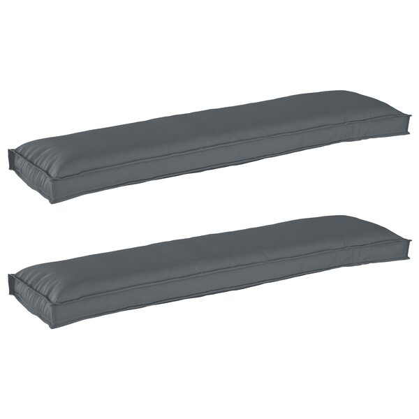vidaXL Coussins de Palette pour banc 2 Pièces Anthracite 150x40x8 cm Tissu Oxford