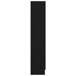 Bibliothèque vidaXL en noir et chêne  82 5x30 5x150 cm  en bois d'ingénierie