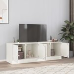 vidaXL Meubles TV 2 Pièces blanc 67x39x44 cm acier