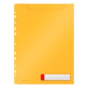 Pochette intercalaire a4 polypropylène opaque leitz cosy jaune - sachet de 3