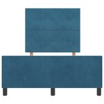 Cadre de lit vidaXL Bleu foncé 120x200 cm Velours