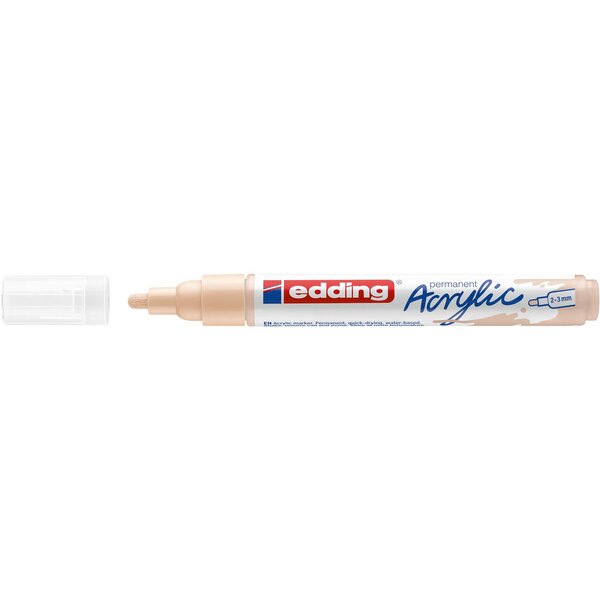 Marqueur Acrylique 5100 Beige chaud Pointe Moyenne 2-3 mm x 10 EDDING