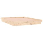 vidaXL Cadre de lit à LED sans matelas bois massif