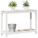 vidaXL Table de rempotage avec étagère 108x35x75 cm bois massif de pin