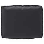 vidaXL Ensemble de coussins de palette 2 pièces en tissu Oxford noir