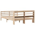 vidaXL Cadre de lit avec tête de lit sans matelas 140x200 cm