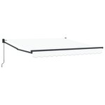 Store rétractable manuel vidaXL Blanc 300x250 cm