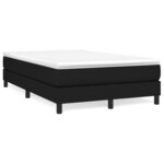 vidaXL Cadre de lit sans matelas noir 120x200 cm tissu