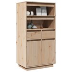 vidaXL Buffet haut 60x40x116 5 cm Bois massif de pin