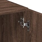 vidaXL Buffet haut chêne marron 80x42 5x249 cm bois d'ingénierie