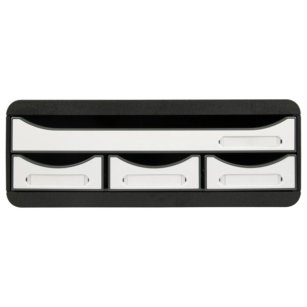 Module De Classement Toolbox 4 Tiroirs Glossy - Blanc Brillant - Exacompta