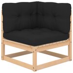 Salon de jardin meuble d'extérieur ensemble de mobilier 4 pièces avec coussins bois de pin massif 02_0016108