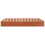 vidaXL Cadre de lit sans matelas cire marron 140x190cm bois pin massif