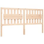 vidaXL Cadre de lit sans matelas bois massif de pin