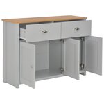 vidaXL Buffet Gris 112x35x81 cm