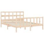 vidaXL Cadre de lit sans matelas 160x200 cm bois massif de pin