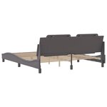 vidaXL Cadre de lit sans matelas gris 180x200 cm similicuir