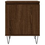 vidaXL Tables de chevet 2Pièces chêne marron 40x30x50cm bois d'ingénierie