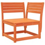 vidaXL Salon de jardin 6 Pièces cire marron bois de pin massif