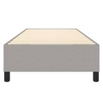 vidaXL Cadre de lit sans matelas gris clair 90x200 cm tissu
